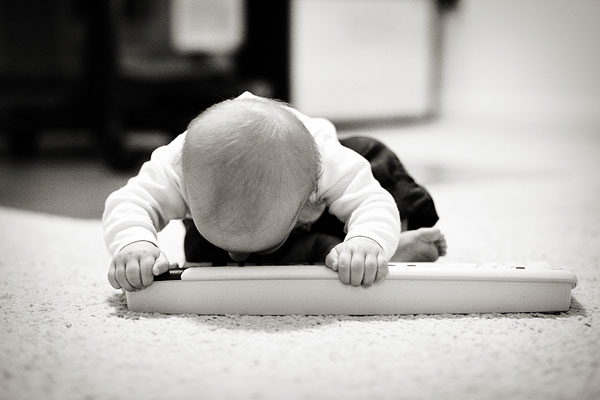 eating the keyboard